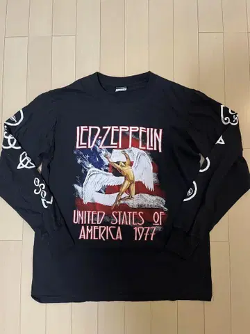 LED ZEPPELIN U.S. TOUR 1977 티셔츠 L 사이즈