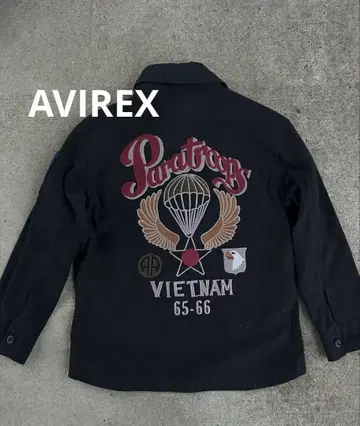 AVIREX 밀리터리 셔츠 파라슈트 디자인