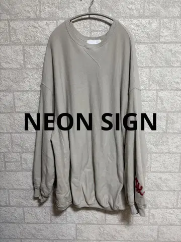 neon sign 네온사인 맨투맨 풀오버