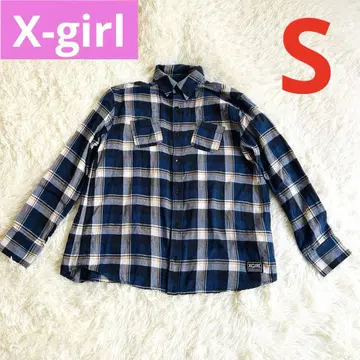 X-girl 엑스걸 플란넬 셔츠 1(S 사이즈)