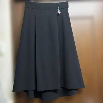 블랙 플레어 스커트 플리츠 포함