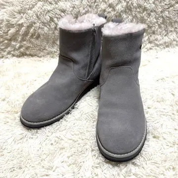 [ 새상품급 ] EMU Australia 무스탕 숏부츠 그레이 24cm