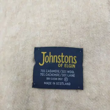 새상품급 Johnstons  머플러 캐시미어 70 베이지