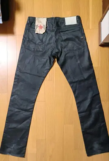블랙 스트레이트 데님 남성용