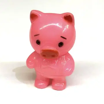 쇼와 레트로 돼지 소프트 비닐 미니 소프트 비닐 인형 에이스 코믹 스타일