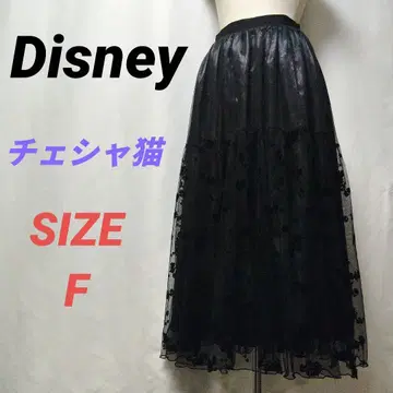 Disney 디즈니 체셔 고양이 튤 도킹 스커트 롱 플레어