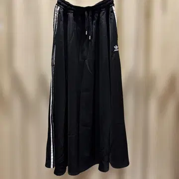 adidas 블랙 롱 스커트 스트라이프