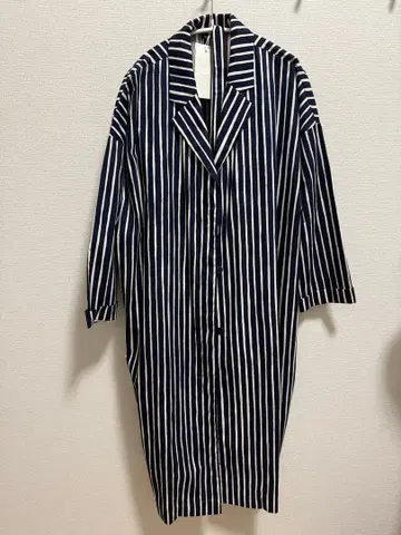marimekko 스트라이프 롱 셔츠 원피스