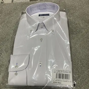 i-shirt 화이트 긴팔 셔츠 39-78 다림질 불필요 미개봉 새상품