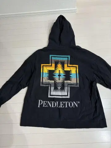 Pendleton 후드티 블랙