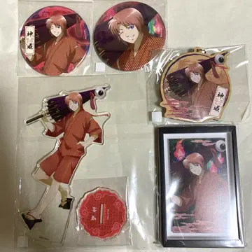 은혼 간담회 아크릴 스탠드 캔뱃지 카무이 5점