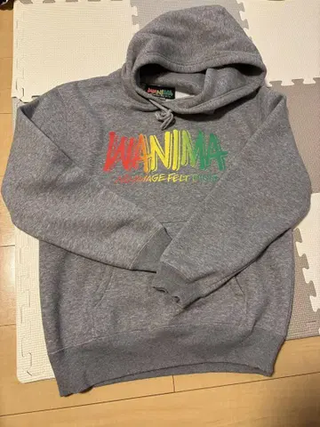 WANIMA 그레이 M 후드티