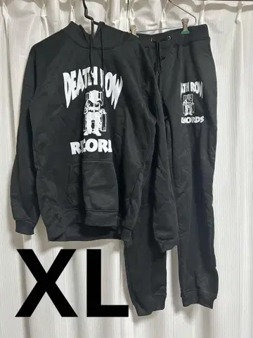 새상품 DEATH ROW RECORDS 후드티 셋업 블랙 XL