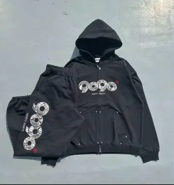 9090 OG 로고 어소트 집 후디