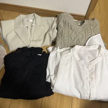 여성 의류 세트 스웨터 블레이저 드레스 레이스 셔츠
