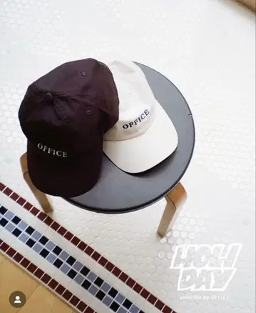 택 포함 OFFICE HOLIDAY 야구 모자 OFFICE 한정판