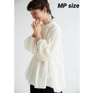 써니클라우드  블라우스 MP 아이보리 새상품급
