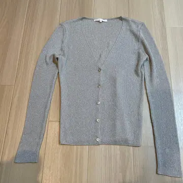 ANAYI 실버 리브 가디건 38