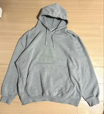 PRO CLUB 후드 끈 로고 헤비 웨이트 후드티 그레이 2XL