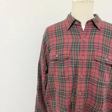 L.L.Bean 아메카지 안감 플리스 체크 셔츠 플란넬 셔츠 k-112