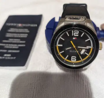 HILFIGER 쿼츠 손목시계 블랙 작동품