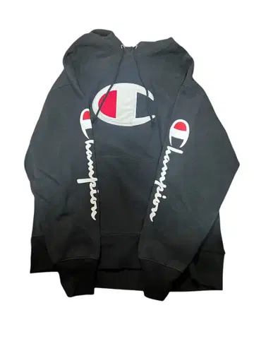 Champion 리버스 위브 빅 로고 후드티