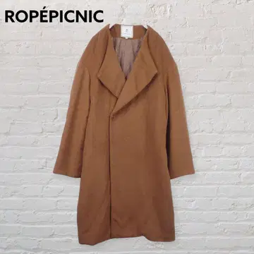 로페피크닉 노카라 코트 카멜 벨트 포함 38 M 상당 가을/겨울