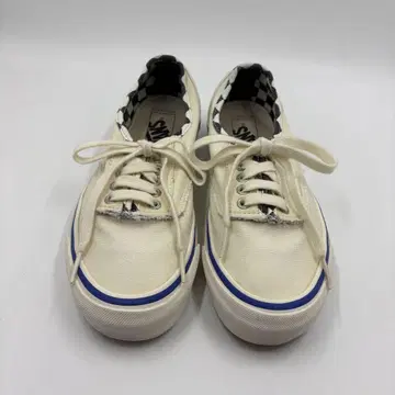 [ VANS ] ERA 체크 무늬 깃발 24.5cm 아이보리 캔버스