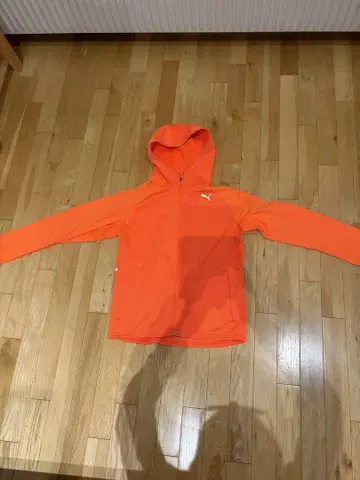 PUMA 후드 부착 오렌지 후드티