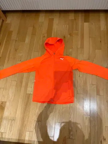 PUMA 후드 부착 오렌지 후드티