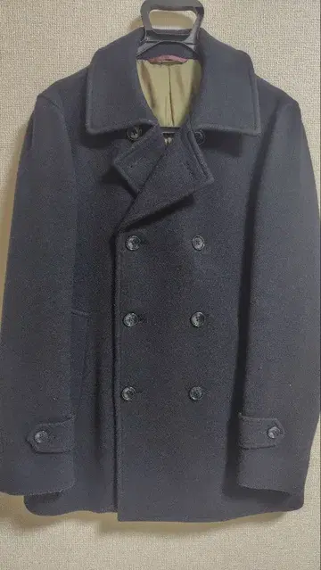 그린 레이블 릴랙싱 피 코트 네이비