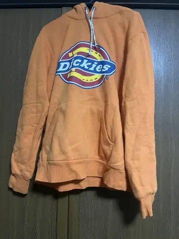 Dickies 오렌지 후드티 후드 부착