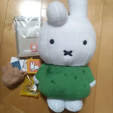 미피 봉제 인형 다이어리 키링 세트