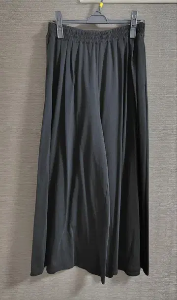 블랙 가우초 팬츠 허리밴딩