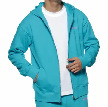 BARNEYS 터콰이즈 집업 후드티