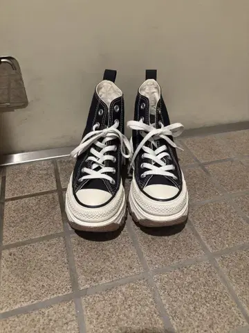 CONVERSE ALL STAR 네이비 통굽 스니커즈