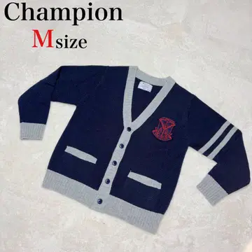 Champion 가디건 니트 M 사이즈 네이비 구제 의류 빈티지