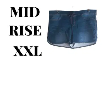 한정판 1점 미니 미드라이즈 데님 숏팬츠 XXL
