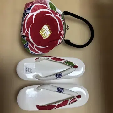 꽃무늬 조리 와 백 세트
