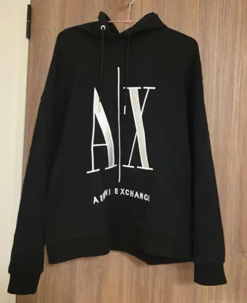 ARMANI EXCHANGE 블랙 후디