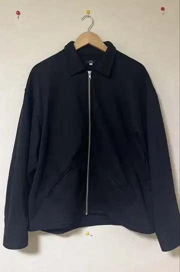 블랙 플리스 자켓