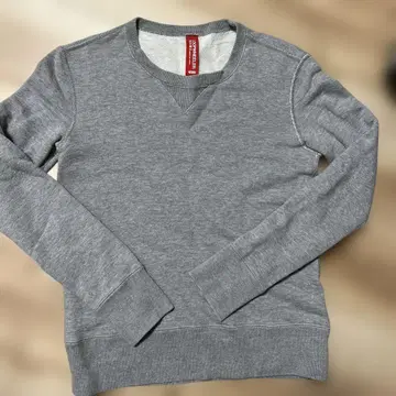 BEAMS LOOPWHEELER 그레이 맨투맨 S