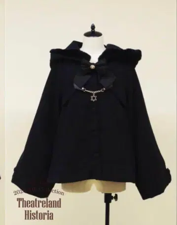 Amavel MagicalCandy 판초풍 코트 블랙