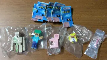 Minecraft 피규어 세트 5개 스윙 마스코트 3개 컴플리트