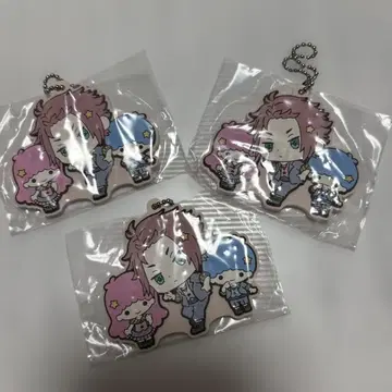 블루 록 이토시 사에 산리오 콜라보 키링 3개 세트