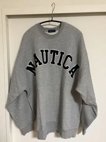 NAUTICA 그레이 맨투맨 M 사이즈