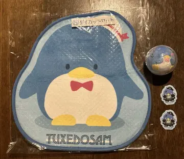 산리오 뽑기 타베스기마시테 턱시도샘 매트 봉제 인형 씰