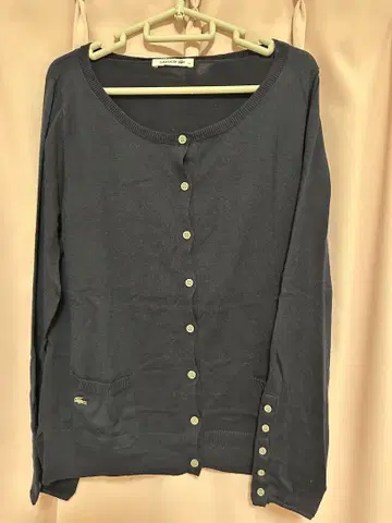 Lacoste 네이비 긴팔 가디건