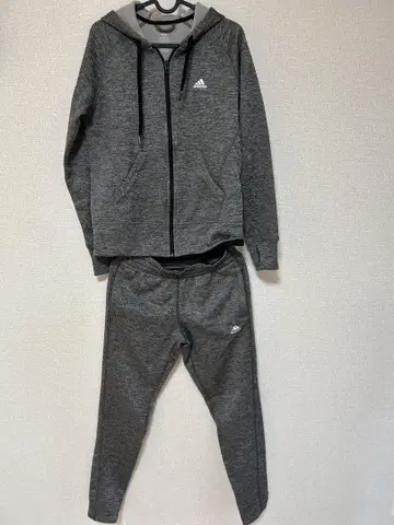 adidas 후드 부착 저지 그레이 L