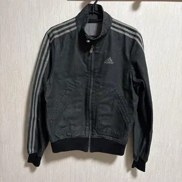 adidas 데님 자켓 블랙 여성용